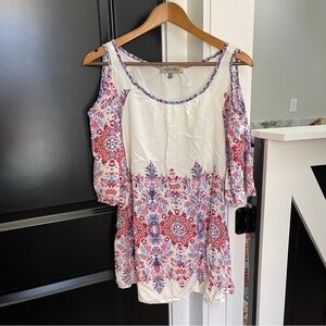 Figueroa & Flower boho open shoulder blouse XL